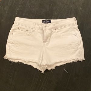 Gap White Denim Shorts